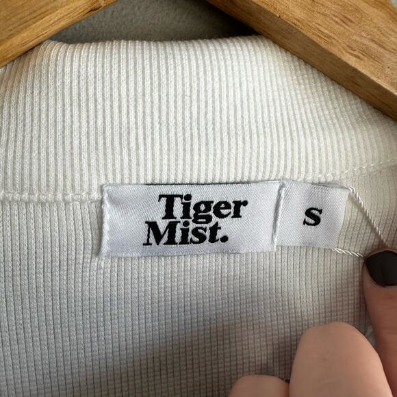 Tiger Mist Renera Cropped Polo Top White S - Picture 2 of 11